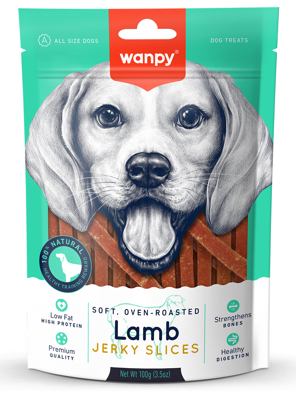 Wanpy Dog соломка из мяса ягненка 100 г