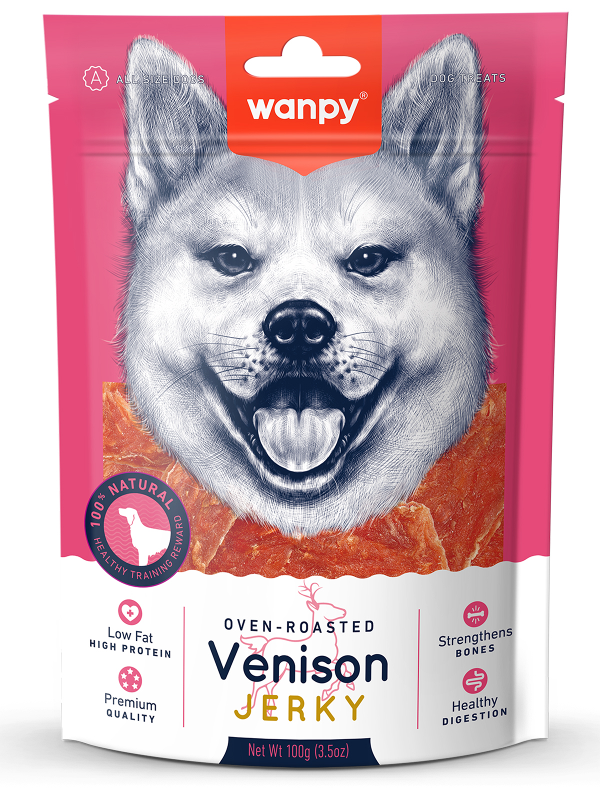 Wanpy Dog филе из оленины 100 г